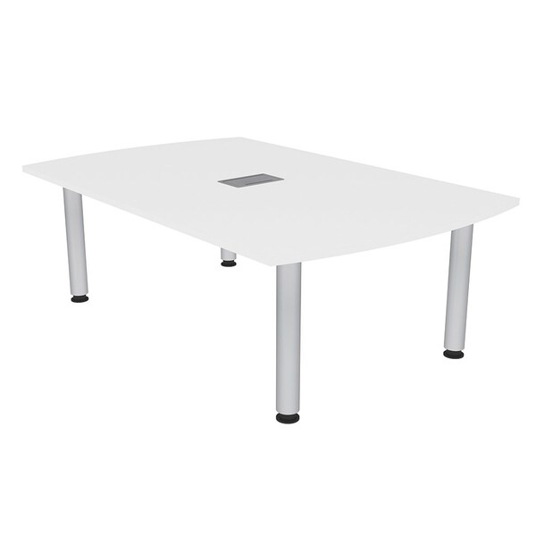 45.25 in W, 71.5 in L, 29 in H, Engineered Wood Top, White